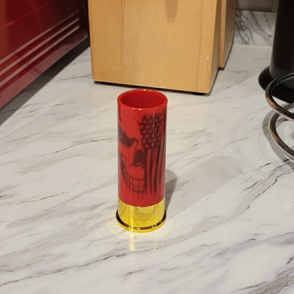 Personalized Shotgun Shell Shot Glass Photo Engraved Shot Glass - Picture 5 of 8